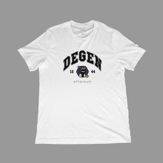 Degen Blockchain Varsity Tee
