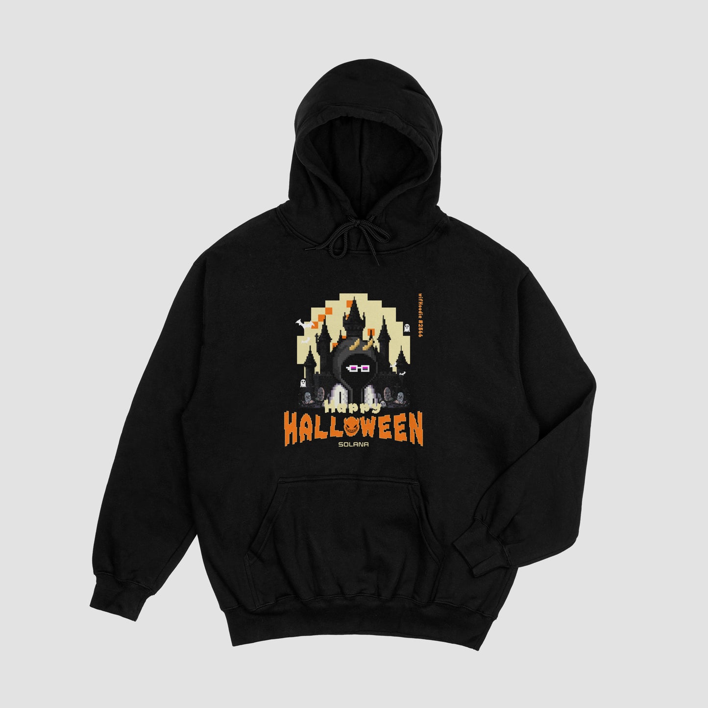 Pixel Moon Halloween Hoodie