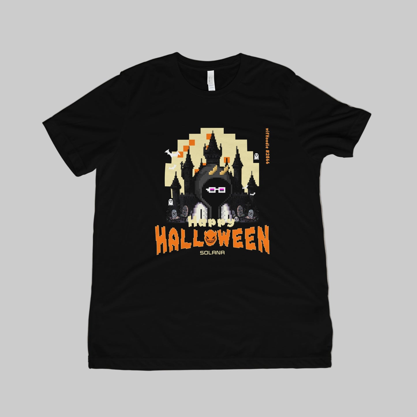 Pixel Moon Halloween Tee