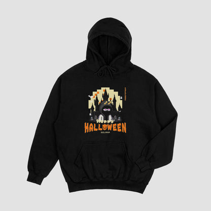 Pixel Moon Halloween Hoodie